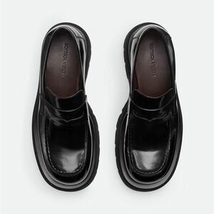 Bottega Veneta Glossy Black Loafers